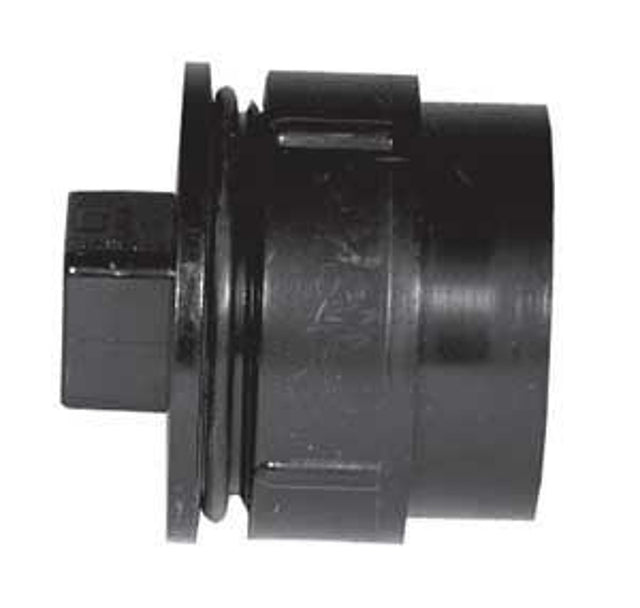 IPEX 027705 Cleanout Adapter with Plug, 1-1/4 in, Spigot x FPT, Black, SCH 40 Schedule