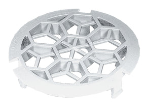 IPEX 40033 Floor Grate, 4 in Dia, Polypropylene, White