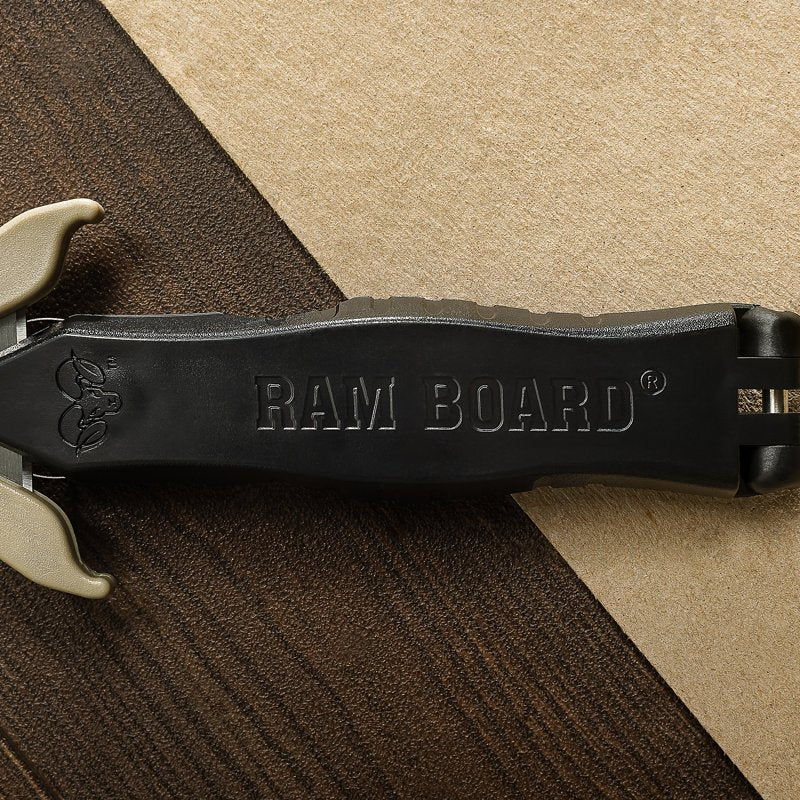 Ram Board Multi Cutter RBMCPDQ Utility Knife, Stainless Steel Blade, Anti-Slip, Ergonomic Handle, Black/Tan Handle