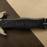 Ram Board Multi Cutter RBMCPDQ Utility Knife, Stainless Steel Blade, Anti-Slip, Ergonomic Handle, Black/Tan Handle