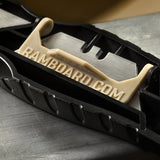 Ram Board Multi Cutter RBMCPDQ Utility Knife, Stainless Steel Blade, Anti-Slip, Ergonomic Handle, Black/Tan Handle