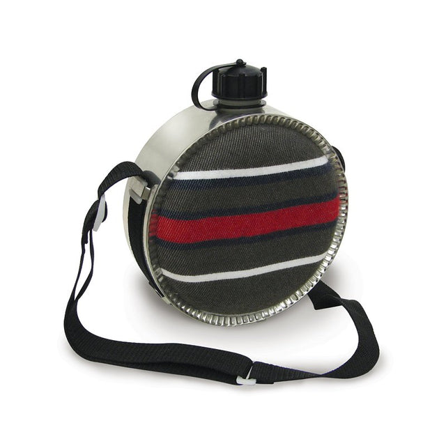 Stansport 280 Blanket Canteen, 2 qt Capacity, Plastic, Multi-Color, Screw-On Cover/Lid, 7-1/4 in L, 7-1/4 in W