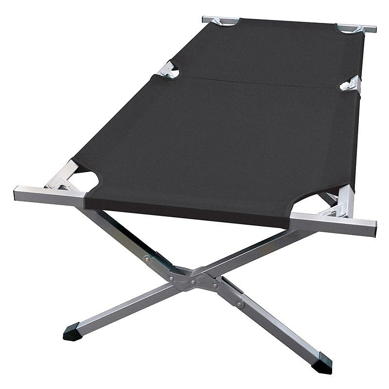 Stansport G-27 Cot, 80 in L, 30 in W, Steel Frame, Polyester
