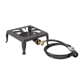 Stansport 208-100 Stove, 1-Burner, Propane, 15,000 Btu, Cast-Iron