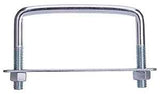 ProSource LR354 U-Bolt, 3/8 in Thread, 1-1/2 in L Thread, Steel, Zinc, Pack of 10