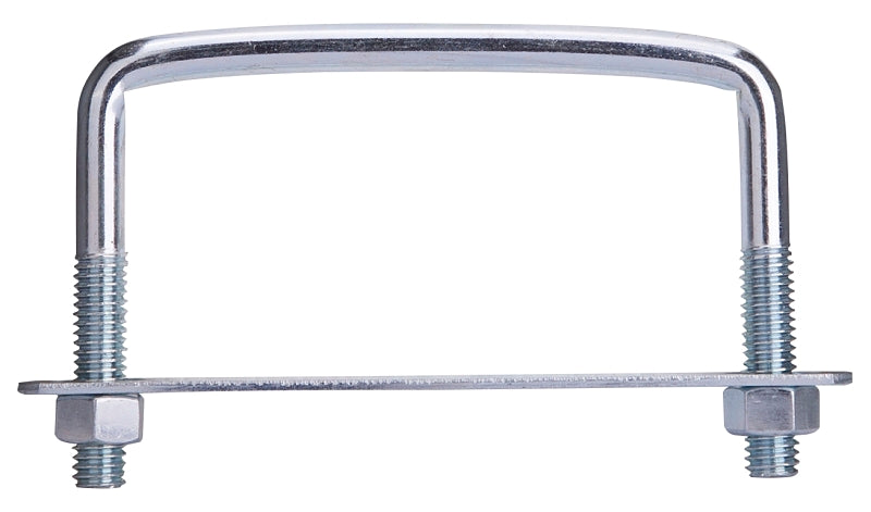ProSource LR354 U-Bolt, 3/8 in Thread, 1-1/2 in L Thread, Steel, Zinc, Pack of 10