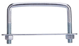 ProSource LR354 U-Bolt, 3/8 in Thread, 1-1/2 in L Thread, Steel, Zinc, Pack of 10