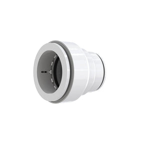 Insta-Plumb 96IPK Trap Pipe Adapter, 1-1/4 in, Push-To-Connect, Plastic, White