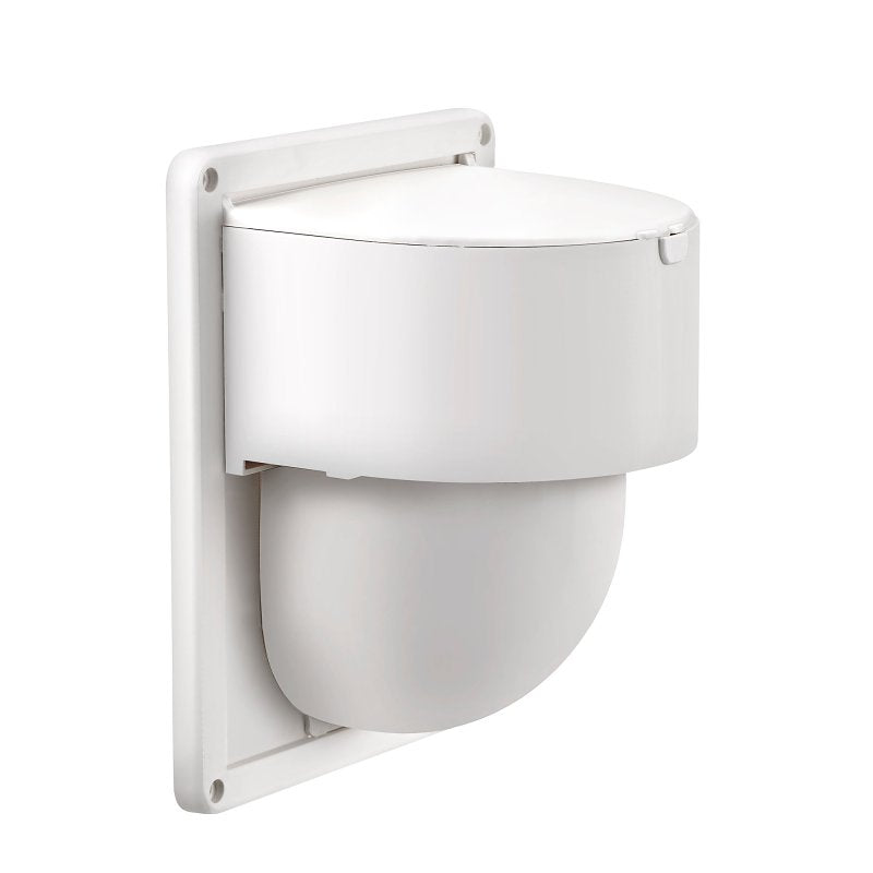 Lambro 289W Wall Exhaust Dryer Vent, ABS, White, For: Bathroom Fans and Cloth Dryers