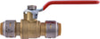SharkBite Max UR22222A Push Ball Valve, 1/2 in Connection, Push to Connect, 250 psi Pressure, Brass Body