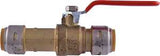 SharkBite UR24736 Ball Valve, 3/4 in Connection, Slip, 250 psi Pressure, Brass Body