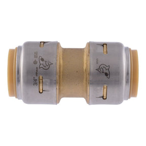 SharkBite Max Series UR016A Pipe Coupling, 3/4 in, Brass, 250 psi Pressure