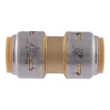 SharkBite Max Series UR016A4 Pipe Coupling, 3/4 in, Brass, 250 psi Pressure