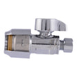 SharkBite Max Series UR23337 Straight Stop Ball Valve, 1/2 x 1/4 in Connection, Push-To-Connect x Compression