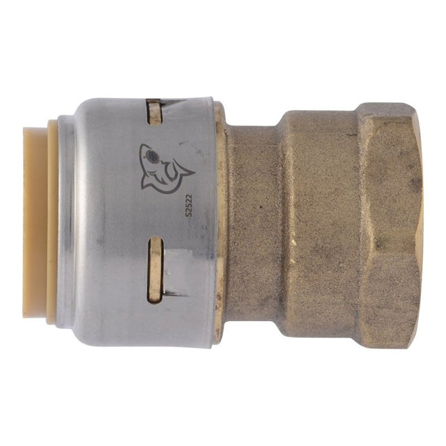 SharkBite Max Series UR088A Pipe Coupling, 3/4 in, Brass, 250 psi Pressure