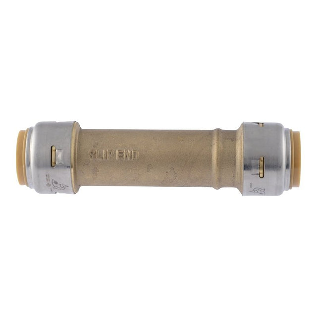 SharkBite Max Series UR3016A Pipe Coupling, 3/4 in, Brass, 250 psi Pressure