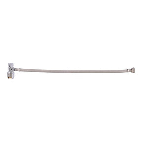 SharkBite UR24657Z Faucet Connector with Stop Valve, 1/2 in Inlet, FIP Inlet, 1/2 in Outlet, PTC Outlet, 20 in L
