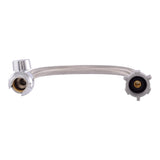 SharkBite UR24686 Toilet Connector with Straight Stop Valve, 1/2 in Inlet, PTC Inlet, 7/8 in Outlet, Ballcock Outlet