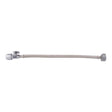 SharkBite UR24686 Toilet Connector with Straight Stop Valve, 1/2 in Inlet, PTC Inlet, 7/8 in Outlet, Ballcock Outlet
