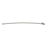 SharkBite UR24687 Braided Faucet Connector with Straight Stop Valve, 1/2 in Inlet, Push-Fit Inlet, 1/2 in Outlet