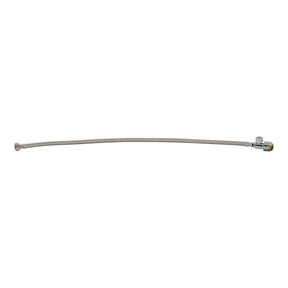 SharkBite UR24687 Braided Faucet Connector with Straight Stop Valve, 1/2 in Inlet, Push-Fit Inlet, 1/2 in Outlet