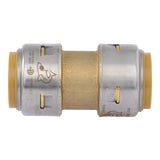 SharkBite Max Series UR020A Push-to-Connect Coupling, 1 in, Brass/Stainless Steel, 400 psi Pressure