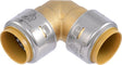 SharkBite Max Series UR260A Push-to-Connect Elbow, 1 in, 90 deg Angle, Brass/Stainless Steel, 400 psi Pressure