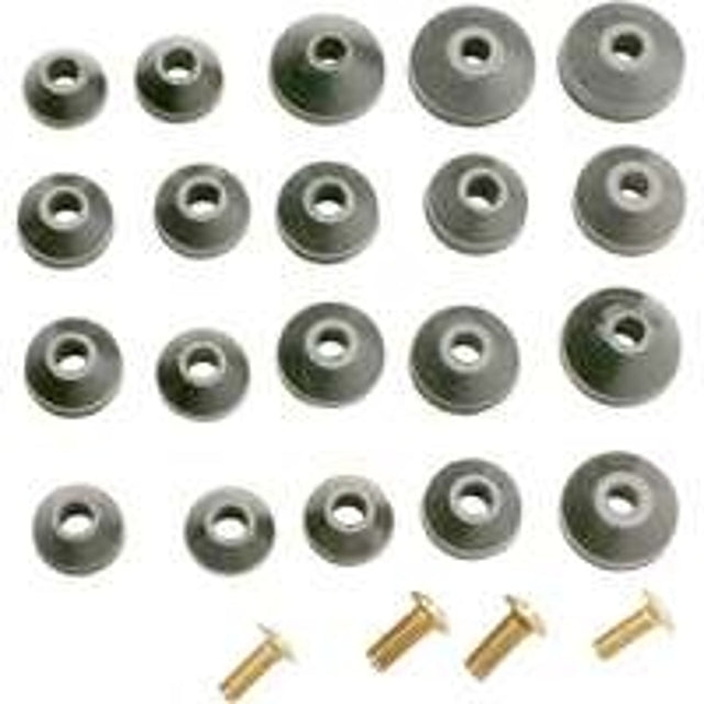 Plumb Pak PP805-22 Beveled Faucet Washer Assortment, Brass/Rubber