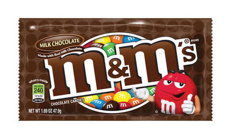 M&M's Milk Chocolate Chocolate Candies 1.69 oz, Pack of 36