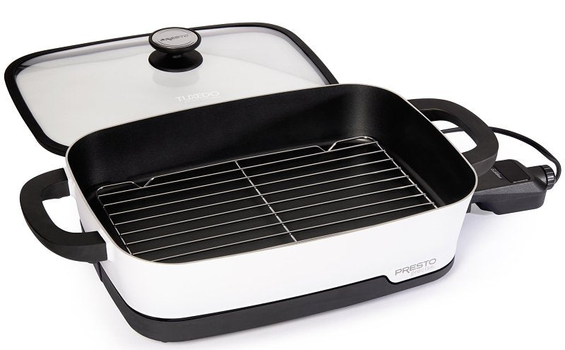 Presto Tuxedo 06854 Skillet Multi-Cooker, 16 in W Cooking Surface, 1500 W, White, Digital Control, Pack of 2
