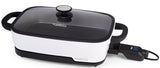 Presto Tuxedo 06854 Skillet Multi-Cooker, 16 in W Cooking Surface, 1500 W, White, Digital Control, Pack of 2