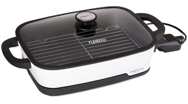 Presto Tuxedo 06854 Skillet Multi-Cooker, 16 in W Cooking Surface, 1500 W, White, Digital Control, Pack of 2