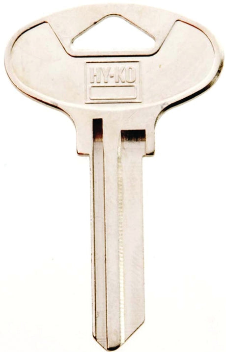 Hy-Ko 11010KW5 Key Blank, Brass, Nickel, For: Kwikset Cabinet, House Locks and Padlocks, Pack of 10