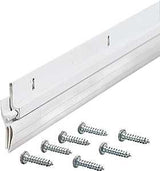 M-D 05215 Door Sweep, 36 in L, Vinyl Insert, Includes: Screws, White Insert Color