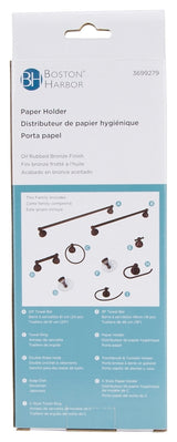 Boston Harbor L5056-50-10-3L Paper Holder, PP Roller/Zinc, Oil-Rubbed Bronze, Wall Mounting