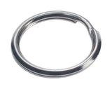 HILLMAN 1-1/2 in. D Tempered Steel Silver Split Rings/Cable Rings Key Ring, Pack of 50