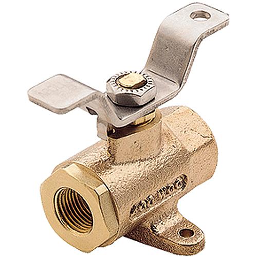 Bronze Ball Type Fuel Shut-Off Valve, 1/2"