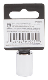 Vulcan MT6485775 Drive Socket, 1/2 in Socket, 1/4 in Drive, 6-Point, Chrome Vanadium Steel, Chrome