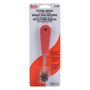 Oatey 31405 Fitting Brush, 3/4 in W Brush, HCS Bristle, Plastic Handle