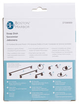 Boston Harbor L5059P-50-10-3L Soap Dish, Wall, Acrylic/Zinc, Oil-Rubbed Bronze