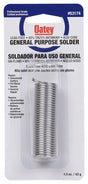 Oatey 53174 Acid Core Wire Solder, 1-1/2 oz Carded, Solid, Silver, 450 to 464 deg F Melting Point