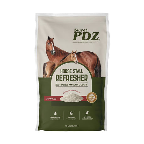 Sweet PDZ 05-4806-1140 Horse Stall Refresher, Odorless, Granule, 40 lb