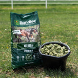 Standlee Premium Alfalfa 1180-40101-0-0 Horse Supplement, Cube, 40 lb Bag