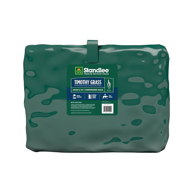 Standlee 1200-20021-0-0 Grass Grab and Go Compressed Bale, Dry, Timothy Flavor, 50 lb