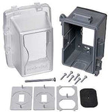 Red Dot CKPL Cover, Lockable, 6-5/32 in L, 4-11/16 in W, Rectangular, 1-Gang, Polycarbonate, Clear