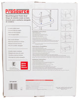 ProSource T-19WMC Toilet Seat, Elongated, MDF Molded Fiberboard, White, Bar Hinge