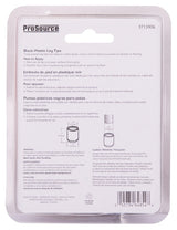 ProSource FE-50604-PS Furniture Leg Tip, Round, Plastic, Black, 7/8 in Dia, 1 in H