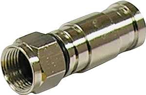 Gardner Bender F Series GDC-6CM Compression Connector, Nickel-Plated, Silver