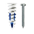 Cobra Anchors WallDriller PLUS 073PR Drywall Anchor, 2 in L, Acetyl/Nylon