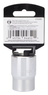 Vulcan MT-SS6028 Drive Socket, 7/8 in Socket, 3/4 in Drive, 12-Point, Chrome Vanadium Steel, Chrome